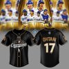 Los Angeles Dodgers Shohei Ohtani 17 2025 World Series Champions Commemorative Black Gold Baseball Jersey
