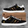 Michael Jackson King of Pop Custom Graphic Black and White Low Top Sneakers