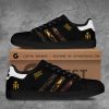 Michael Jackson King of Pop Custom Graphic Black and White Low Top Sneakers