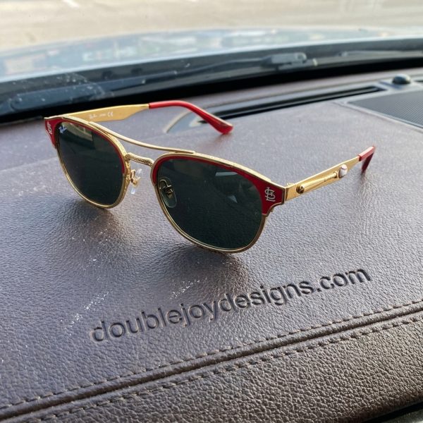 St. Louis Cardinals Ray-Ban MLB Limited Edition Luxury 3D Gold Frame Unisex Sunglasses