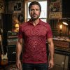 Rush Band 2112 Starman Clockwork Angels Red 3D Graphic Polo Shirt
