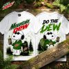Snoopy Peanuts Krispy Kreme Original Glazed Doughnuts Forest Green Front and Back Graphic T-Shirt