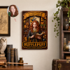 Personalized Wizard Gryffindor Style Portrait Custom Photo and Name Magic Fantasy Metal Sign