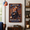 Personalized Wizard Gryffindor Style Portrait Custom Photo and Name Magic Fantasy Metal Sign