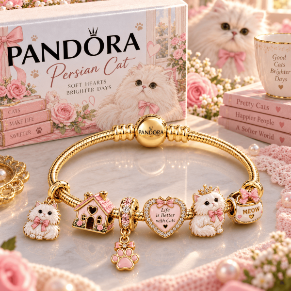 PSA PTT Luxury 14K Gold Plated Adjustable Dainty Jewelry Charm Bracelet Set