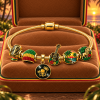 Bob Marley Reggae Rasta Jamaica Gold Plated Music Jewelry Bracelet Charm Set