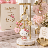 BaubleBar x Hello Kitty Gold Plated Pink Bow and Heart Charm Luxury Keychain Bag Charm
