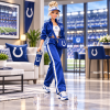 NFL Indianapolis Colts Barbie Style Premium Commemorative Blue Tracksuit Collectible Doll