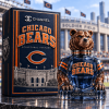 Chicago Bears NFL Football Luxury 3D Bear Shaped Bottle Collectible Fragrance Sculptural Perfume