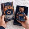 Chicago Bears NFL Football Luxury 3D Bear Shaped Bottle Collectible Fragrance Sculptural Perfume