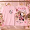 Snoopy Pink October Breast Cancer Awareness Vespa Scooter Rome Pink Ribbon Graphic T-Shirt