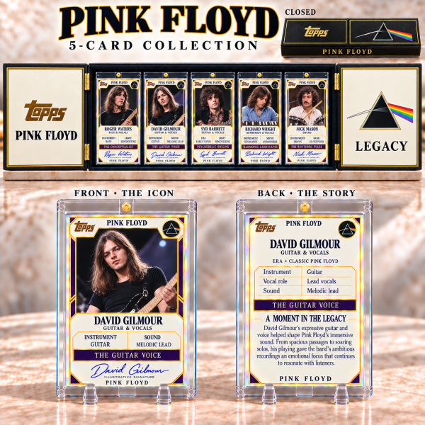 Topps Pink Floyd Legacy Premium 5-Card Music Memorabilia Card Collector’s Box Set