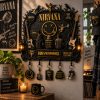 Nirvana Nevermind Grunge Rock Band 3D Sculpted Vintage Decorative Wall Key Holder