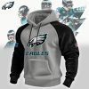 Philadelphia Eagles NFL Heavyweight Colorblock Sherpa Fleece Pullover Heavy Hoodie