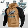 Philadelphia Eagles NFL Heavyweight Colorblock Sherpa Fleece Pullover Heavy Hoodie