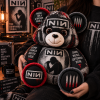 Nine Inch Nails NIN Industrial Rock Band Merch Custom Gothic Bear Shaped Decorative Plush Pillow
