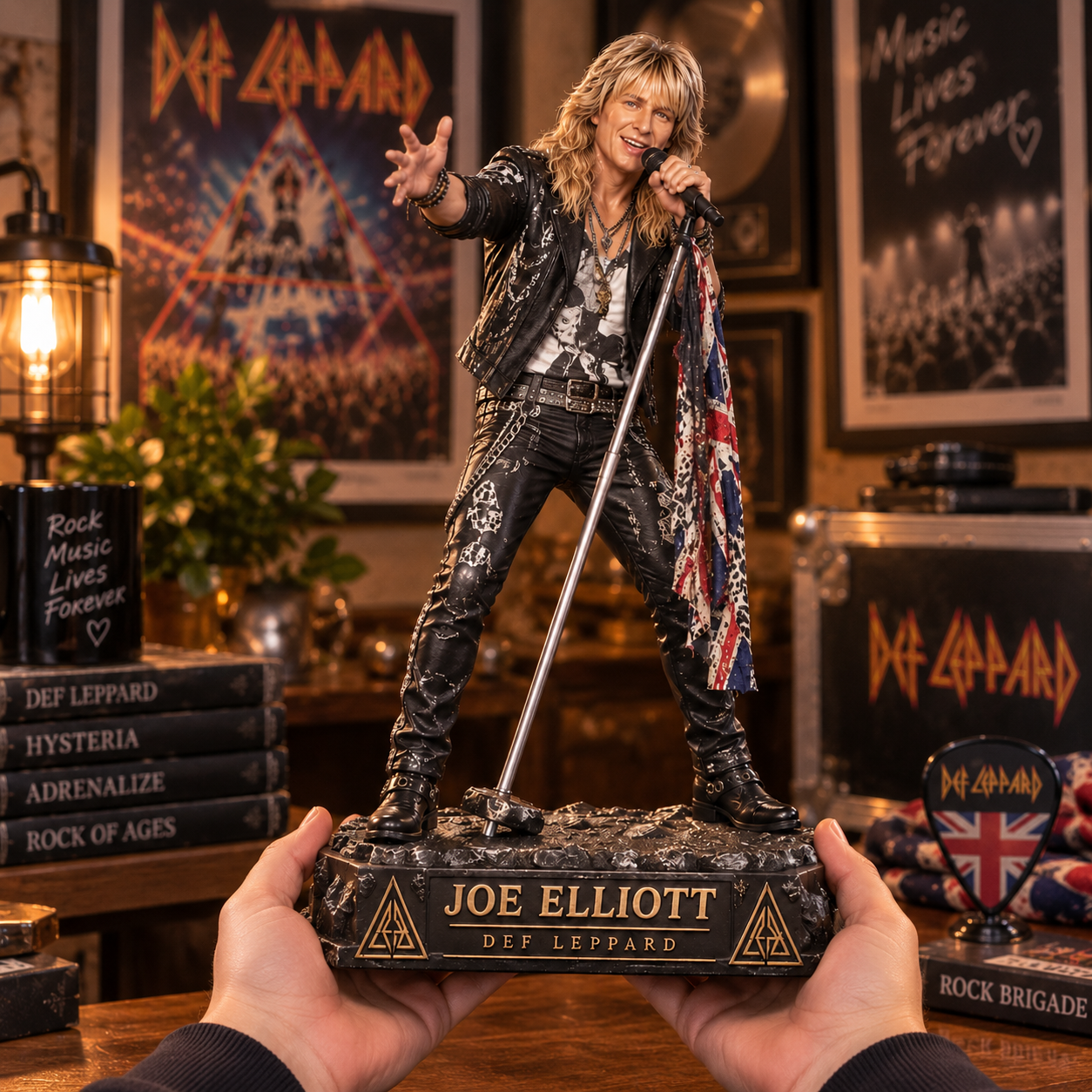 Def Leppard Joe Elliott Rock Legend Commemorative Music Memorabilia Collectible Statue Figure Def Leppard Joe Elliott Rock Legend Commemorative Music Memorabilia Collectible Statue Figure