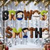 Star Wars Inspired Galactic Alphabet Custom Name Personalized Faux Leather Style Christmas Ornament