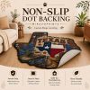Cozy Christmas Snowy Cottage Starlit Winter Village Festive Custom Shaped Area Rug