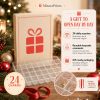Fancy Goldfish 24 Days Christmas Countdown with Cute Acrylic Charms Gift for Fish Lovers Advent Calendar