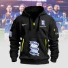 Birmingham City FC Personalized Custom Name Royal Blue Quarter-Zip Heavy Hoodie