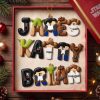 Star Wars Inspired Galactic Alphabet Custom Name Personalized Faux Leather Style Christmas Ornament