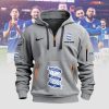 Birmingham City FC Personalized Custom Name Royal Blue Quarter-Zip Heavy Hoodie