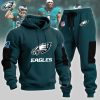 Philadelphia Eagles NFL Midnight Green Men's Pullover 2-Piece Hoodie and Sweatpants Set
