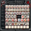 Game of Thrones Iron Throne Premium Collector's Edition Luxury Leather Case Mahjong Set