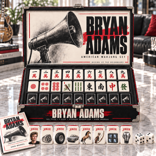Bryan Adams Waking Up the Neighbours Premium Custom 160-Tile American Mahjong Set