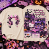 Hello Kitty Halloween Gamer Girl Pastel Goth Spooky Pixel Art Graphic T-Shirt