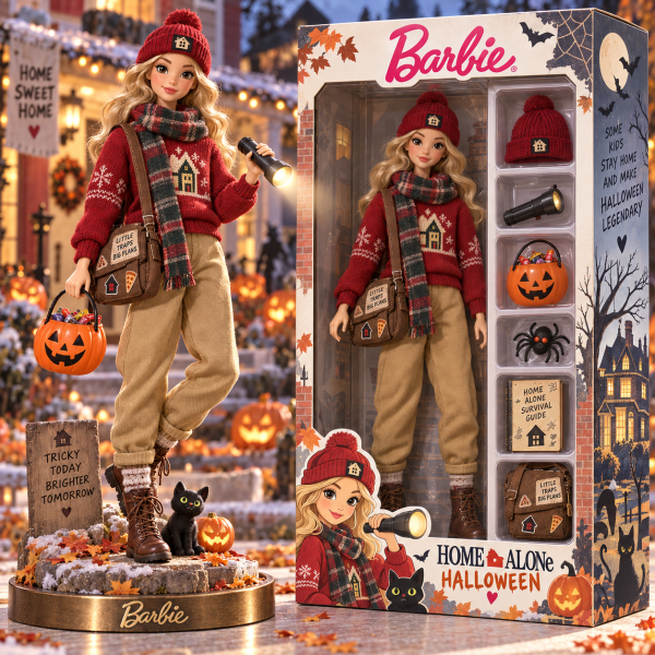 Barbie Home Alone Halloween Limited Edition Premium Commemorative Collectible Figure
