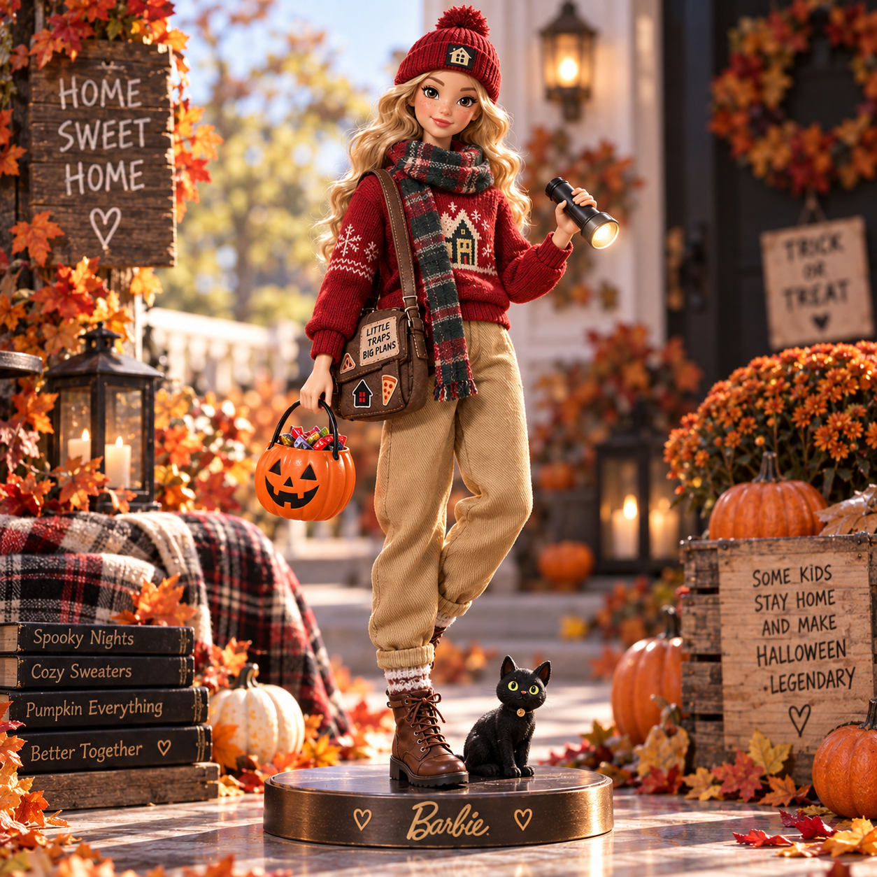 Barbie Home Alone Halloween Limited Edition Premium Commemorative Collectible Figure Barbie Home Alone Halloween Limited Edition Premium Commemorative Collectible Figure