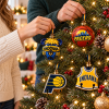 Indiana Pacers NBA Basketball Premium Holiday Gift Boxed Christmas Bell Ornament Set