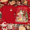 Hello Kitty Frog Costume Let It Pop Christmas Popcorn Movie Night Graphic T-Shirt