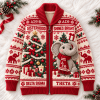 St. Louis Cardinals Polo Bear Graphic Red Premium Knit Crewneck Sweater