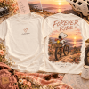 Canfield Bikes Snoopy Forever Ride Sunset Mountain Bike Graphic T-Shirt