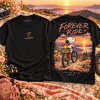 Canfield Bikes Snoopy Forever Ride Sunset Mountain Bike Graphic T-Shirt