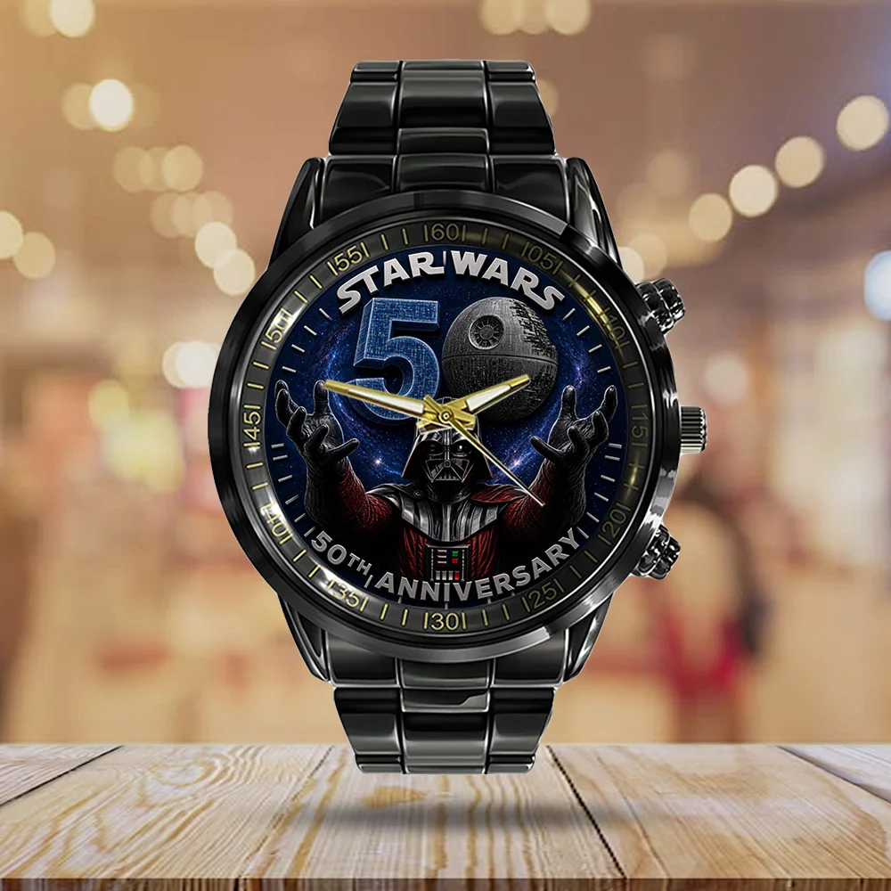 Star Wars 50th Anniversary Darth Vader Commemorative Black Stainless Steel Watch Star Wars 50th Anniversary Darth Vader Commemorative Black Stainless Steel Watch