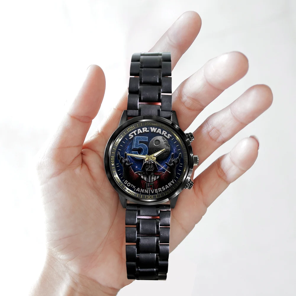 Star Wars 50th Anniversary Darth Vader Commemorative Black Stainless Steel Watch Star Wars 50th Anniversary Darth Vader Commemorative Black Stainless Steel Watch