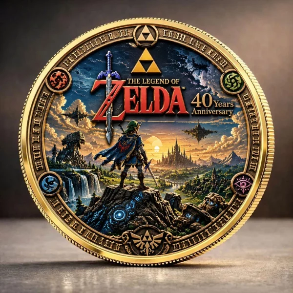 The Legend of Zelda 40th Anniversary Premium Gold Commemorative Coin